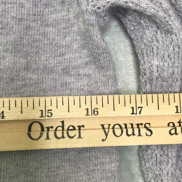 Meadow Rue by Anthropologie Agatha Turtleneck Sweater Womens Small Lilac Raglan - Picture 8 of 10